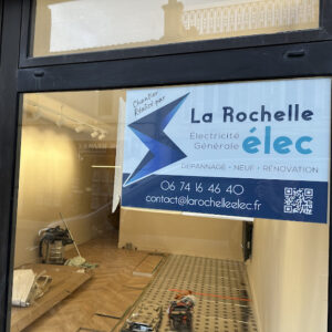 chantier de rénovation électrique par La Rochelle Elec
